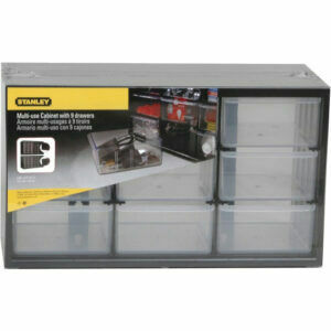 Afbeelding van een Stanley Ladenkastje 9 compartimenten gereedschapsbox
