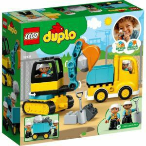 Afbeelding van een LEGO DUPLO - Truck & Graafmachine met rupsbanden Constructiespeelgoed