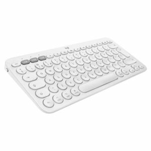 Afbeelding van een Logitech K380 for Mac Multi-Device Bluetooth Keyboard - Wit toetsenbord