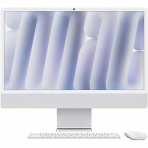 Afbeelding van een Apple iMac 24" Zilver (2024) - M4 chip, 8 CPU/GPU, 16GB/256GB SSD