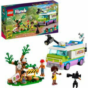 Afbeelding van een LEGO Friends - Nieuwsbusje Constructiespeelgoed