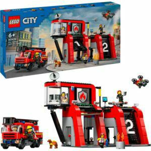 Afbeelding van een LEGO City - Brandweerkazerne en brandweerauto Constructiespeelgoed