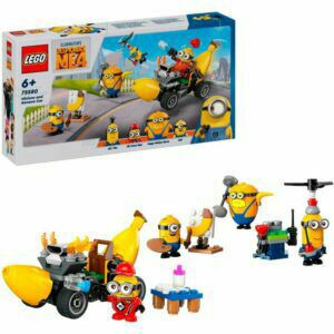 Afbeelding van een LEGO Minions - Minions en bananenauto Constructiespeelgoed