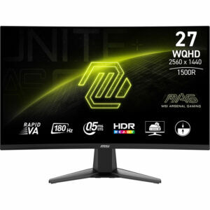 Afbeelding van een MSI MAG 27CQ6F 27'' Curved gaming monitor