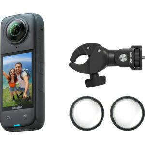 Afbeelding van een Insta360 X4 Motorcycle Bundle videocamera