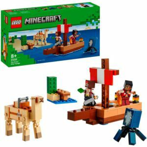 Afbeelding van een LEGO Minecraft - De piratenschipreis Constructiespeelgoed