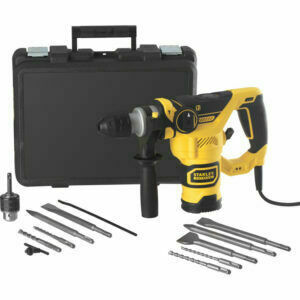 Afbeelding van een Stanley FATMAX 1250W Pneumatische boorhamer met 3-delige beitelset