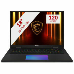 Afbeelding van een MSI Titan 18 HX AI A2XWJG-492NL 18'' Copilotplus gaming laptop
