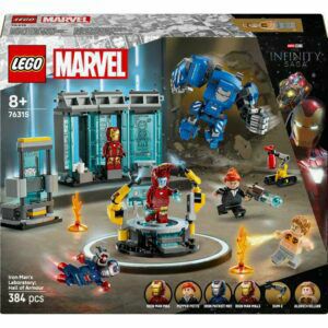 Afbeelding van een LEGO Marvel - Iron Mans laboratorium: harnasruimte Constructiespeelgoed