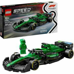 Afbeelding van een LEGO Speed Champions - Aston Martin Aramco F1 AMR24 racewagen Constructiespeelgoed