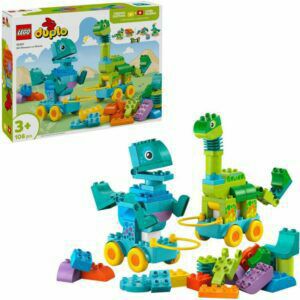 Afbeelding van een LEGO DUPLO - 3-in-1 dinosaurussen op wielen Constructiespeelgoed