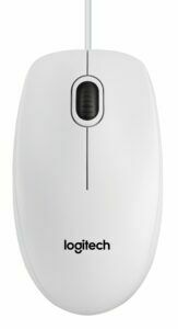 Afbeelding van een Logitech B100 Muis Wit