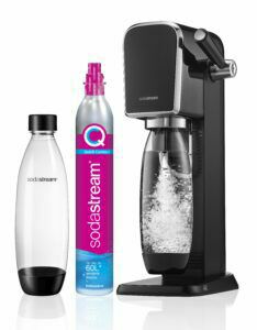 Afbeelding van een Sodastream ART Starterpack incl. 1l.Fles + Quick Connect Cilinder Waterkan Zwart