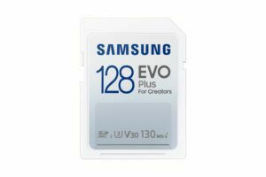 Afbeelding van een Samsung EVO Plus 128GB SDXC SD-Kaart Wit