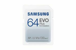Afbeelding van een Samsung EVO Plus 64GB SDXC SD-Kaart Wit