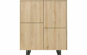 Afbeelding van een Goossens Opbergkast Luuk, 4 ongelijke deuren