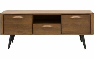 Afbeelding van een Goossens Tv Meubel Bjarte, 2 deuren 1 lade 1 open vak 135 cm breed