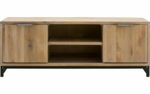 Afbeelding van een Goossens Tv Meubel Max, 2 deuren 1 open vak 40 cm diep