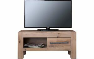 Afbeelding van een Goossens Tv Meubel Roots, 1 lade vsr 1 open vak vsl 45 cm diep