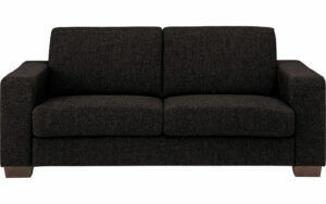 Afbeelding van een Goossens Bank N-joy Divana grijs, stof, 3-zits, stijlvol landelijk