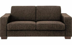 Afbeelding van een Goossens Bank N-joy Divana bruin, stof, 2-zits, stijlvol landelijk
