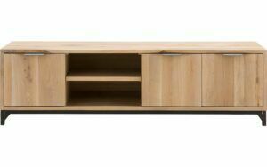 Afbeelding van een Goossens Tv Meubel Max, 3 deuren 1 open vak 40 cm diep
