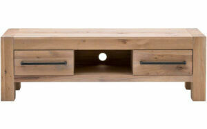 Afbeelding van een Goossens Tv Meubel Roots, 2 laden 1 open vak 45 cm diep