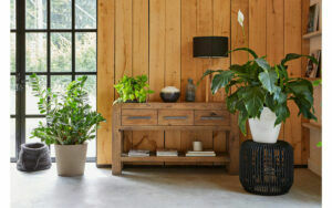 Afbeelding van een Goossens Sidetable Roots, 140 x 35 cm