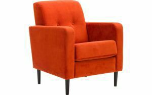 Afbeelding van een Goossens Fauteuil Hipp, Fauteuil 2 knopen in de rug
