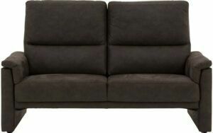 Afbeelding van een Goossens Bank Pim bruin, micro leer, 2,5-zits, urban industrieel