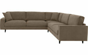 Afbeelding van een Goossens Bank Jonas grijs, stof, 3,5-zits, urban industrieel