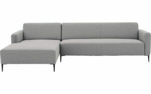 Afbeelding van een Goossens Bank Key West lichtgrijs, stof, 3-zits, modern design