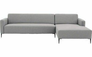 Afbeelding van een Goossens Bank Key West lichtgrijs, stof, 3-zits, modern design