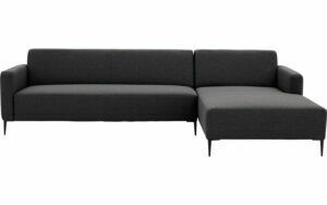 Afbeelding van een Goossens Bank Key West grijs, stof, 3-zits, modern design