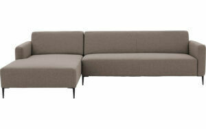 Afbeelding van een Goossens Bank Key West grijs, stof, 3-zits, modern design