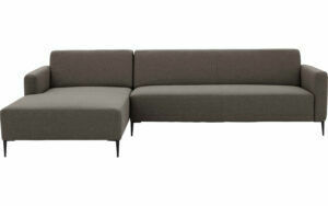 Afbeelding van een Goossens Bank Key West bruin, stof, 3-zits, modern design