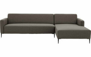 Afbeelding van een Goossens Bank Key West bruin, stof, 3-zits, modern design