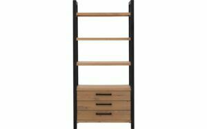 Afbeelding van een Goossens Wandmeubel Santos, 3 laden, 3 open vakken 200 cm hoog