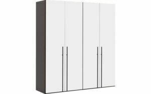 Afbeelding van een Goossens Kledingkast Easy Storage Ddk, Kledingkast 203 cm breed, 220 cm hoog, 4x glas draaideur