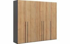 Afbeelding van een Goossens Kledingkast Easy Storage Ddk, Kledingkast 253 cm breed, 220 cm hoog, 5x draaideur