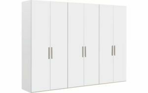 Afbeelding van een Goossens Kledingkast Easy Storage Ddk, Kledingkast 304 cm breed, 220 cm hoog, 6x draaideur
