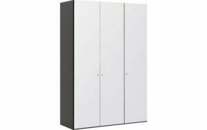 Afbeelding van een Goossens Kledingkast Easy Storage Ddk, Kledingkast 153 cm breed, 220 cm hoog, 3x glas draaideur