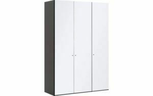 Afbeelding van een Goossens Kledingkast Easy Storage Ddk, Kledingkast 153 cm breed, 220 cm hoog, 3x glas draaideur