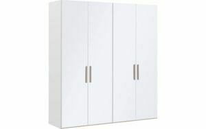 Afbeelding van een Goossens Kledingkast Easy Storage Ddk, Kledingkast 203 cm breed, 220 cm hoog, 4x glas draaideur