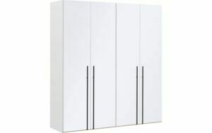 Afbeelding van een Goossens Kledingkast Easy Storage Ddk, Kledingkast 203 cm breed, 220 cm hoog, 4x glas draaideur