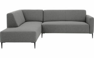 Afbeelding van een Goossens Bank Key West grijs, stof, 2,5-zits, modern design met ligelement links