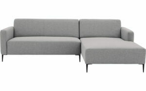 Afbeelding van een Goossens Bank Key West lichtgrijs, stof, 2,5-zits, modern design