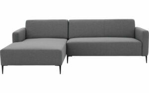 Afbeelding van een Goossens Bank Key West grijs, stof, 2,5-zits, modern design