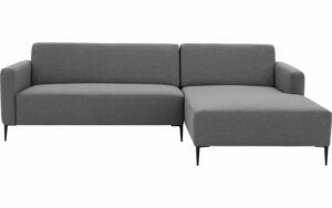 Afbeelding van een Goossens Bank Key West grijs, stof, 2,5-zits, modern design