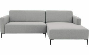 Afbeelding van een Goossens Bank Key West lichtgrijs, stof, 2-zits, modern design